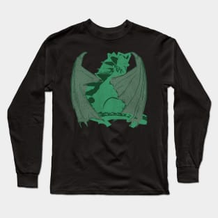 Hand-drawn Wood Dragon - The Shy Long Sleeve T-Shirt